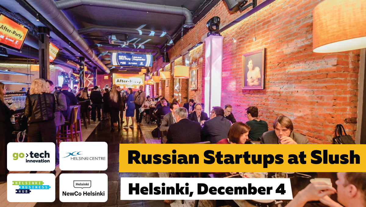 Russian startups pitch&networking event at Slush
