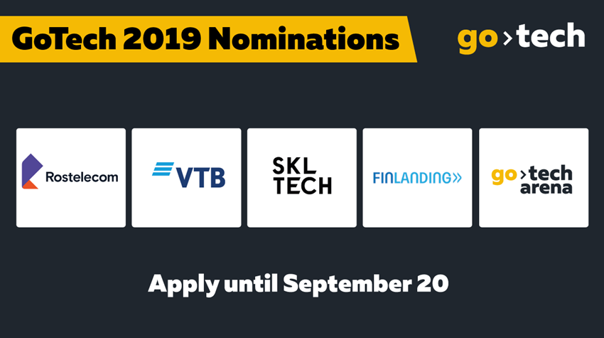 GoTech 2019 opportunities and nominations